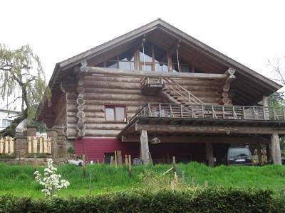 Blockhaus-Ferienwohnung オッペナウ エクステリア 写真